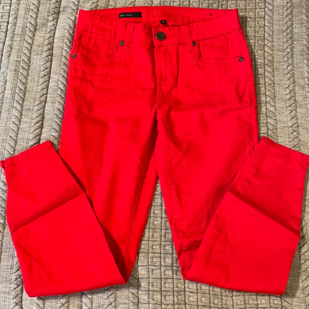 Kut ankle skinny red jeans